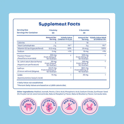 JoySpring, Mood Munchies Gummies, Natural Berries, 60 Gummies