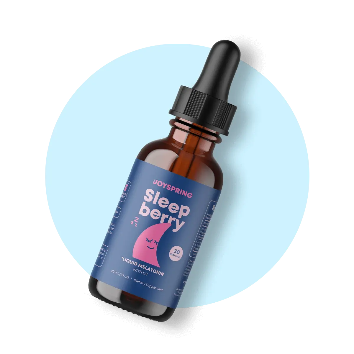 SleepBerry Liquid Melatonin for Kids - Natural Sleep Aid with Elderberry and Vitamin D