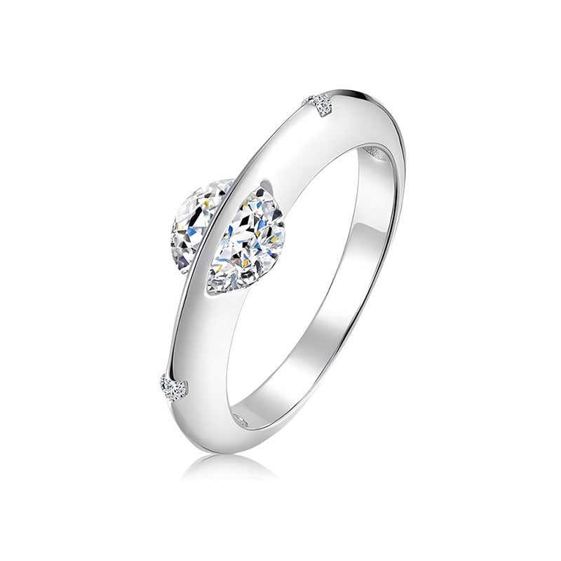 Celestial Spin Ring: Silent Smooth Spinning Moissanite Fidget Ring for Anxious Days, Ideal Gift for Women