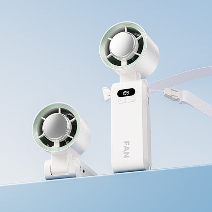 Portable Handheld Fan, Rechargeable Turbo Cooling Mini Fan