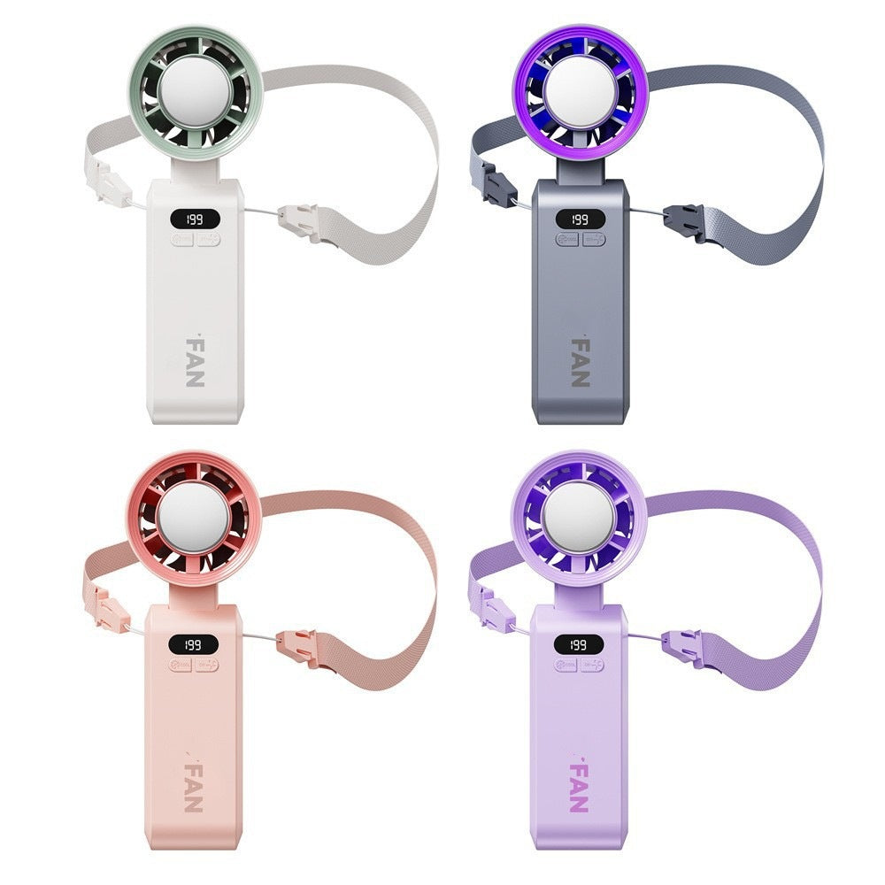 Turbo Handheld Fan with 199 Speed Levels & Up to 20-Hour Battery Life