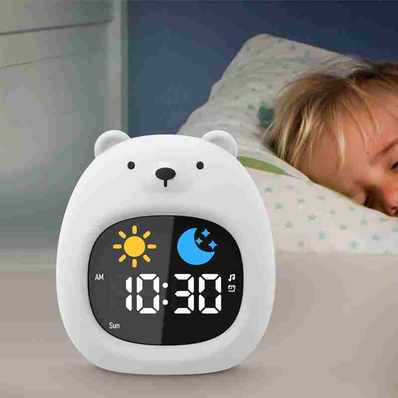Cute Puppy Digital Alarm Clock – Silicone Night Light