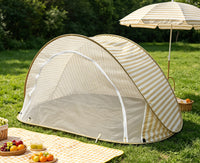 Coffee Striped Moon Tent (Mesh)