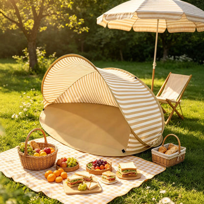 Foldable Beach Tent – Lightweight, Portable & Easy to Carry