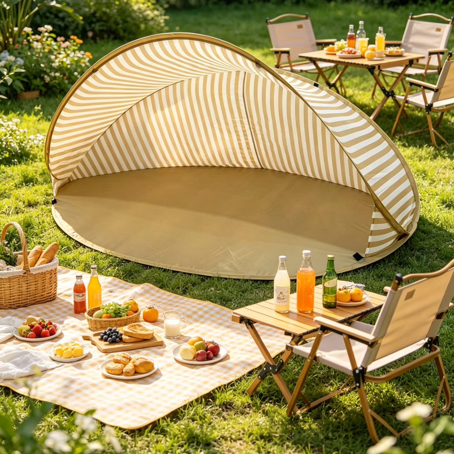 Foldable Beach Tent – Lightweight, Portable & Easy to Carry