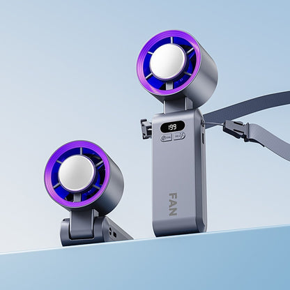 Portable Handheld Fan, Rechargeable Turbo Cooling Mini Fan