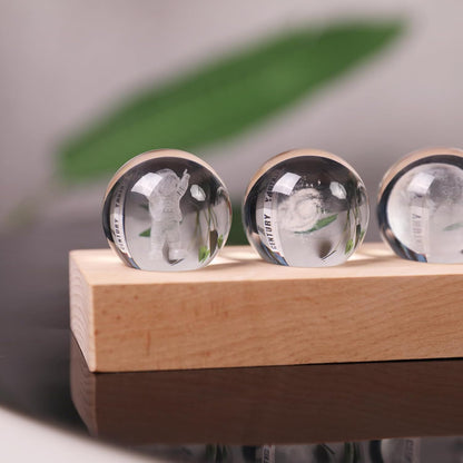 7-Piece Mini Crystal Religious Orbs