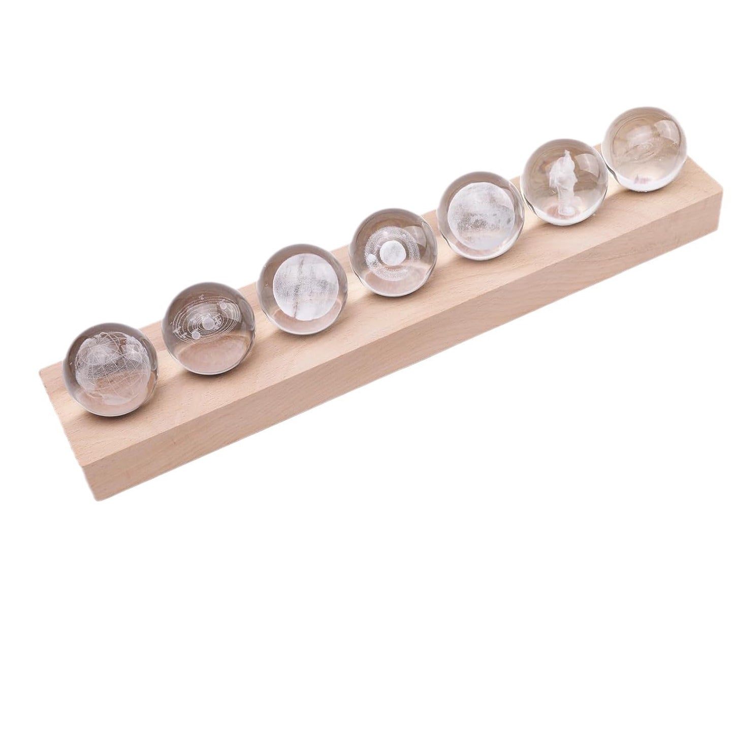 7-Piece Mini Crystal Religious Orbs