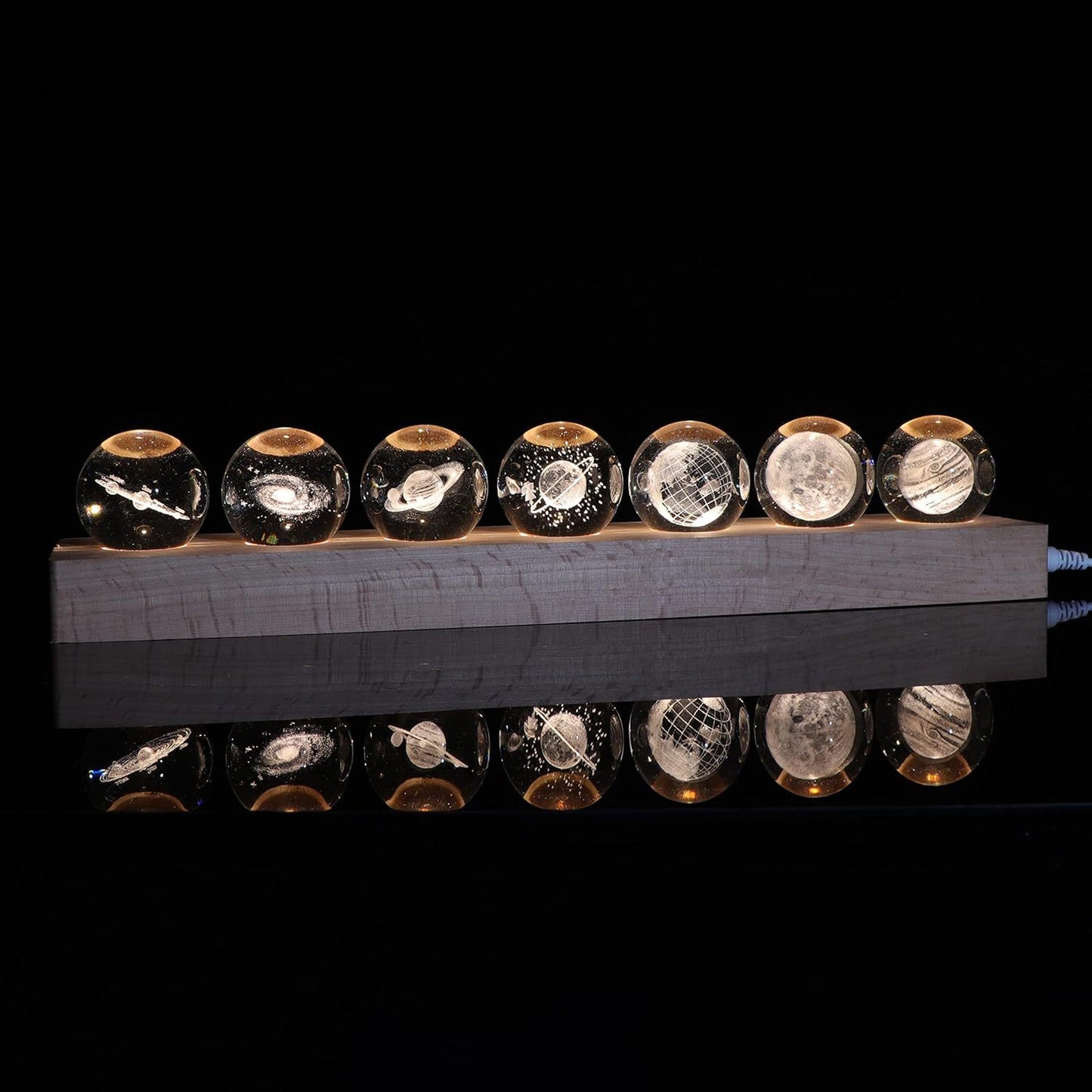 7-Piece Mini Crystal Religious Orbs