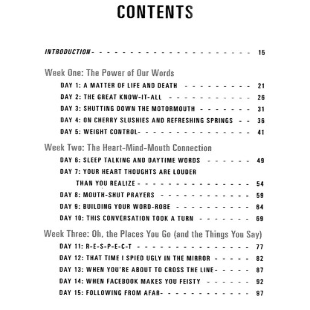 Zip It: The Keep It Shut 40-Day Challenge by Karen Ehman