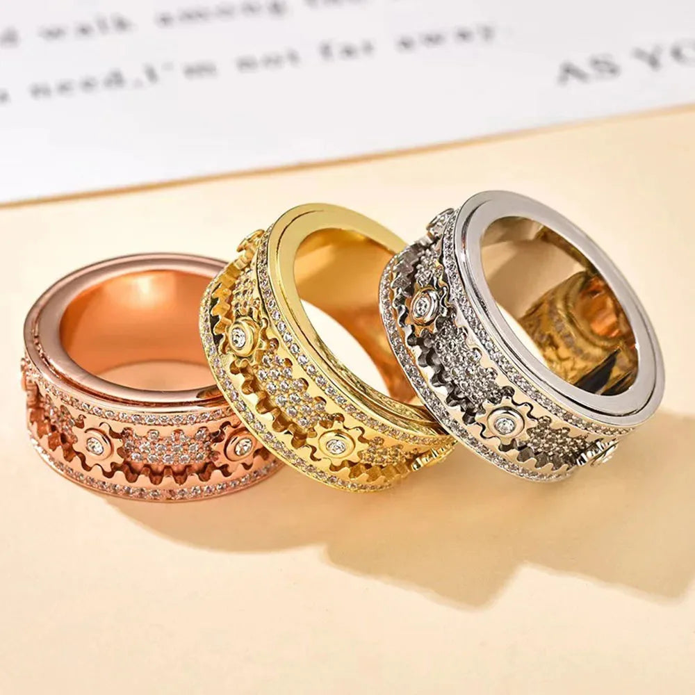 Mindfulness Spinning Ring – Relieve Stress with a Handmade 3D Fidget Band