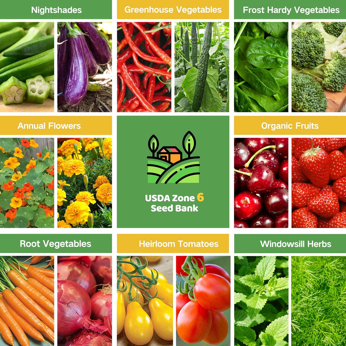 All-in-One Vegetable Seed Bank - 32 Seed Varieties