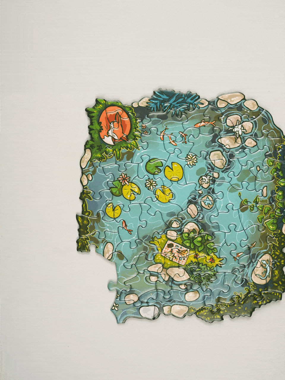 Summer Riverside Puzzle (Mostly Edge Puzzles) 438/50l uprightas