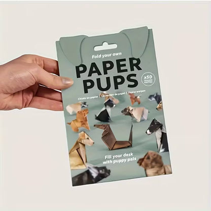 3D Paper Dog and Cat Models: Handcrafted Origami Animal Art Gifts