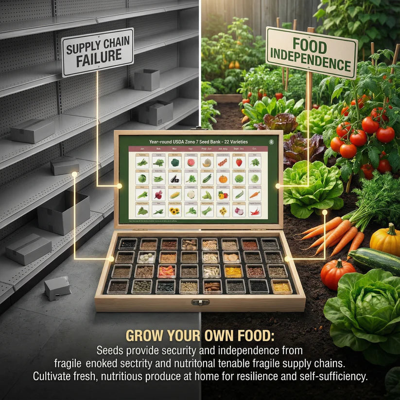 All-in-One Vegetable Seed Bank - 32 Seed Varieties
