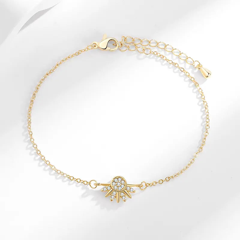Sun Moon Bracelet Set Stackable Bracelet for Women Men