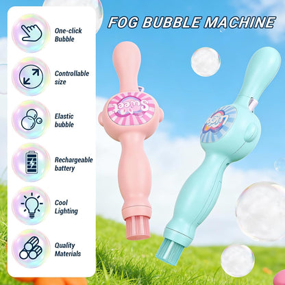 Magic Fog Bubble Machine – Elastic Bubble Wand with Smoke Effects for Kids & Parties