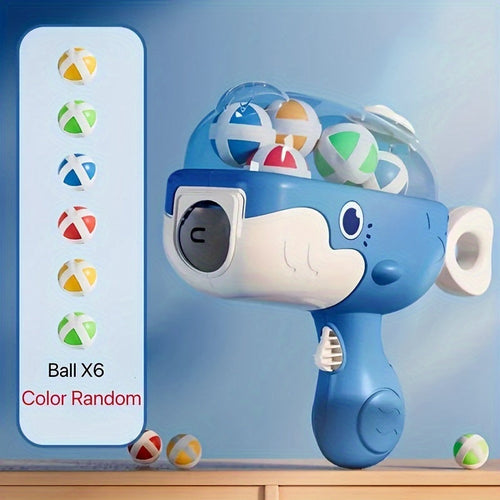 Sticky Ball Launching Whale Target Toy for Parent-Child Interaction