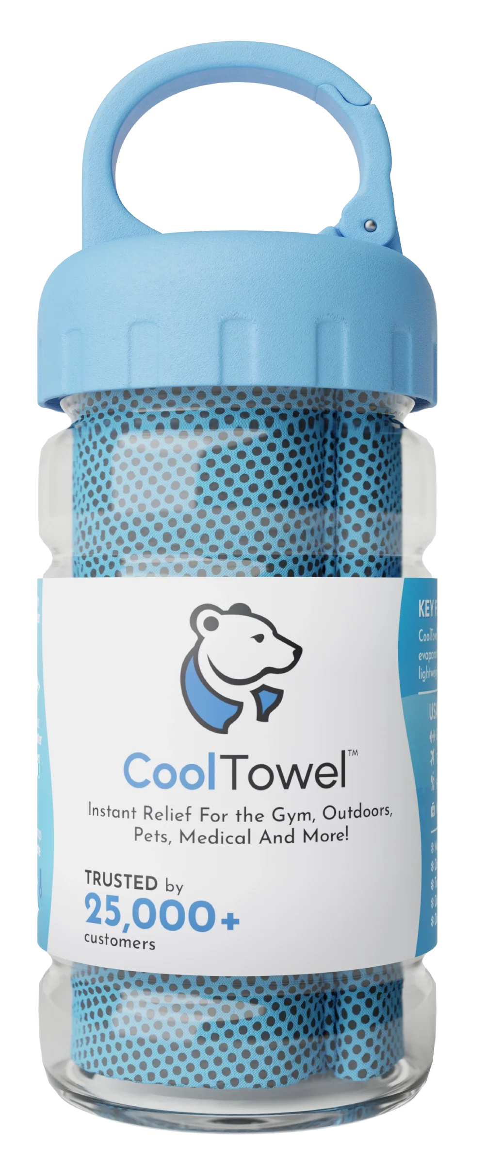 Original CoolTowel™ Bottle Blue