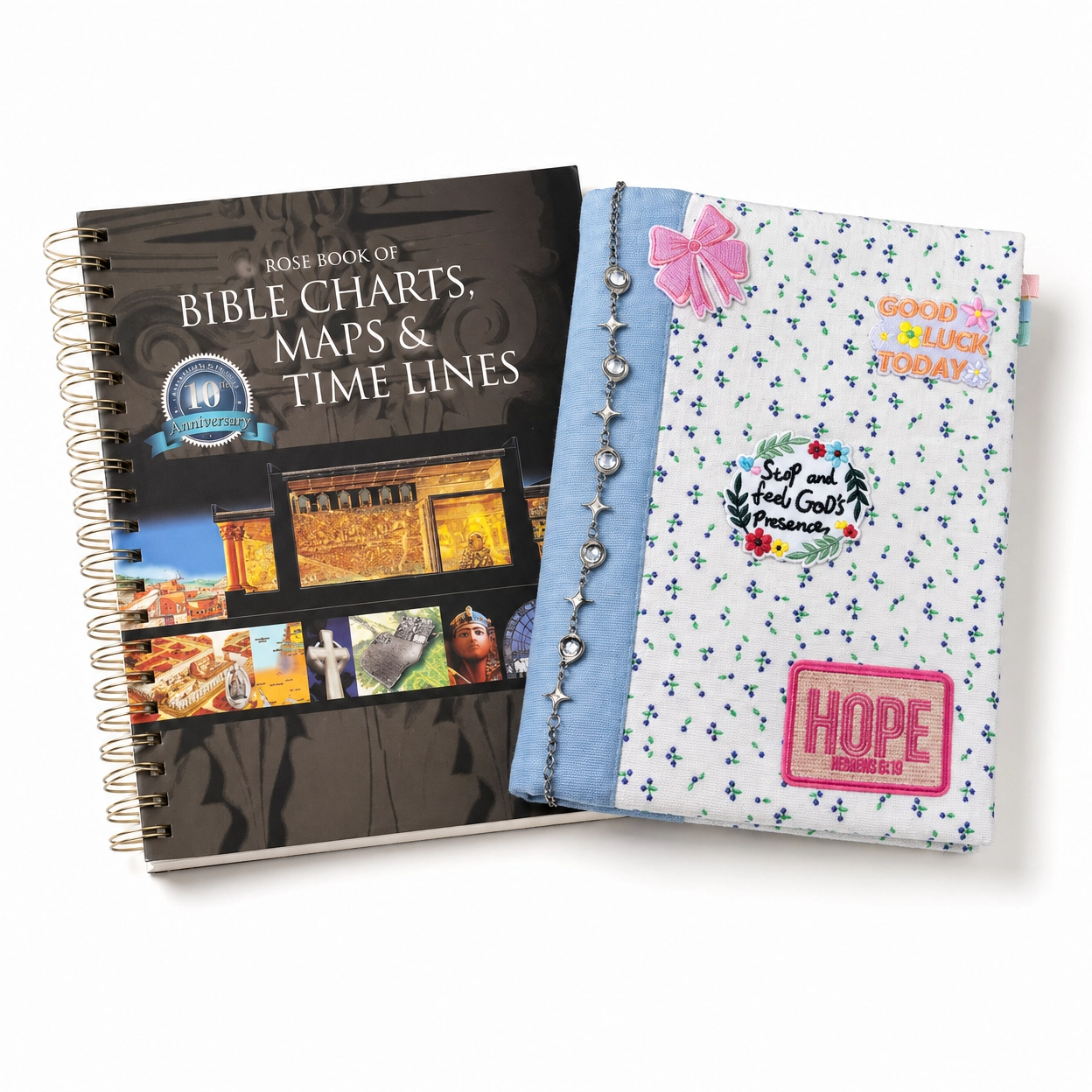 2-in-1 Bundle: Bible Charts & Timelines Book + Floral A4 Cover