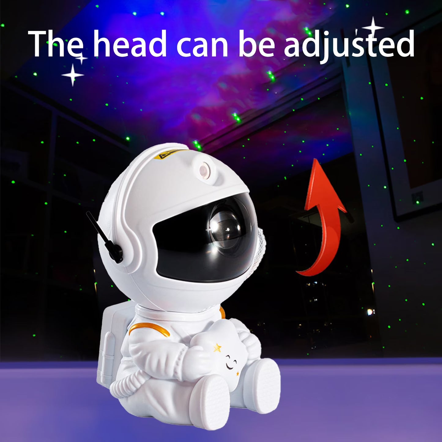 Astronaut Starry Night Light Projector For Aesthetic Room Decor Gift