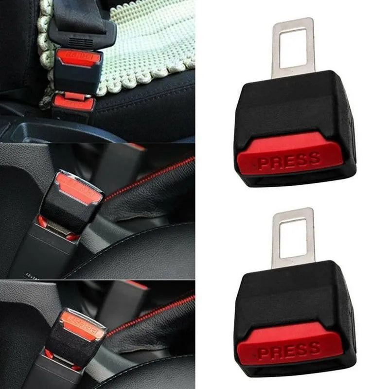 2PCS Car Seat Belt Extender – Thickened Safety Buckle, Easy Lock & Universal Fit
