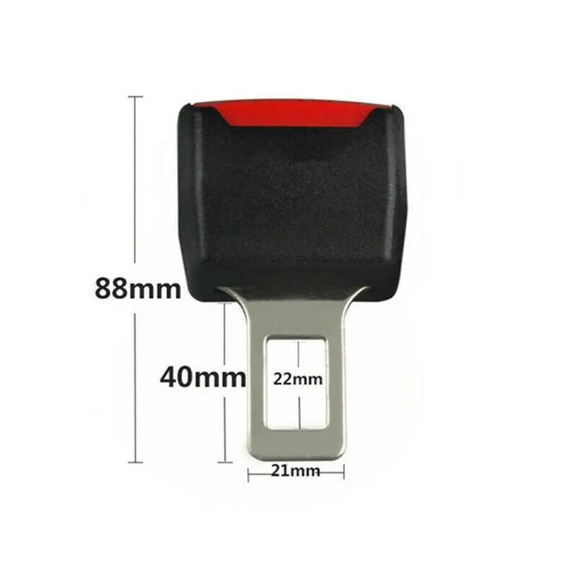 2pcs Update Thicken Car Seat Belt Clip Extender Safety Seatbelt Lock Buckle Plug Thick Insert Socket Extender Safety Buckle