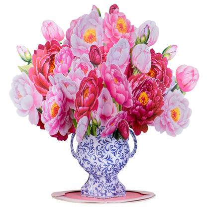 Paper Love Flower Bouquet Pop-Up Card – 3D Popup Greeting Card & Keepsake Paper Flowers Gift.