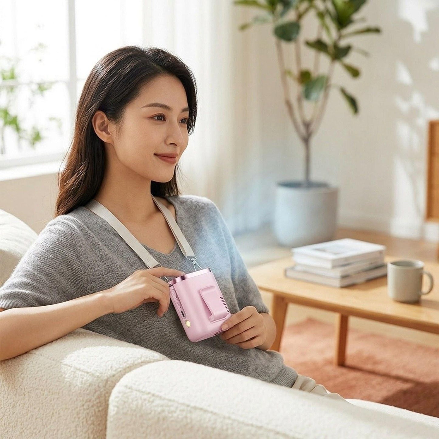 Semiconductor Cooling Waist Fan – Portable Clip-On & Neck Fan with Turbo Cooling