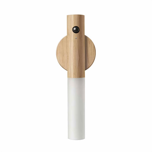 Wooden Magnetic Motion Sensor Night Light, Rechargeable LED Wall Lamp