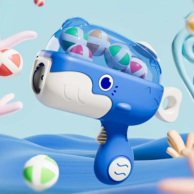 Sticky Ball Launching Whale Target Toy for Parent-Child Interaction