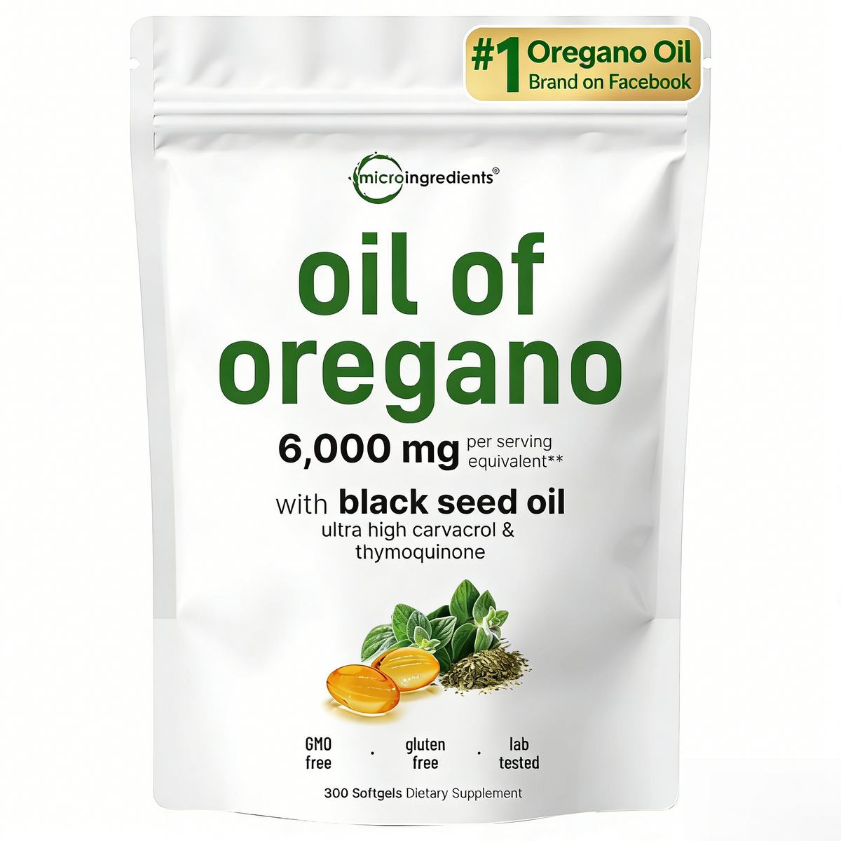 Micro Ingredients Oregano Oil with Black Seed Oil