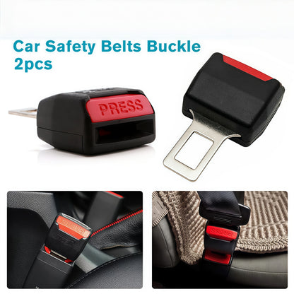 2PCS Car Seat Belt Extender – Thickened Safety Buckle, Easy Lock & Universal Fit