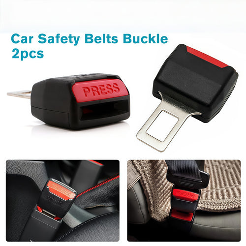 2PCS Car Seat Belt Extender – Thickened Safety Buckle, Easy Lock & Universal Fit