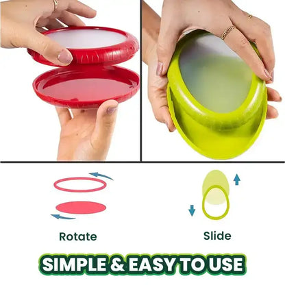 Remifa Silicone Stretch Pods, Airtight Food Storage Containers