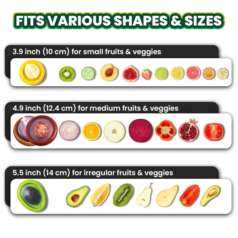 Remifa Silicone Stretch Pods, Airtight Food Storage Containers
