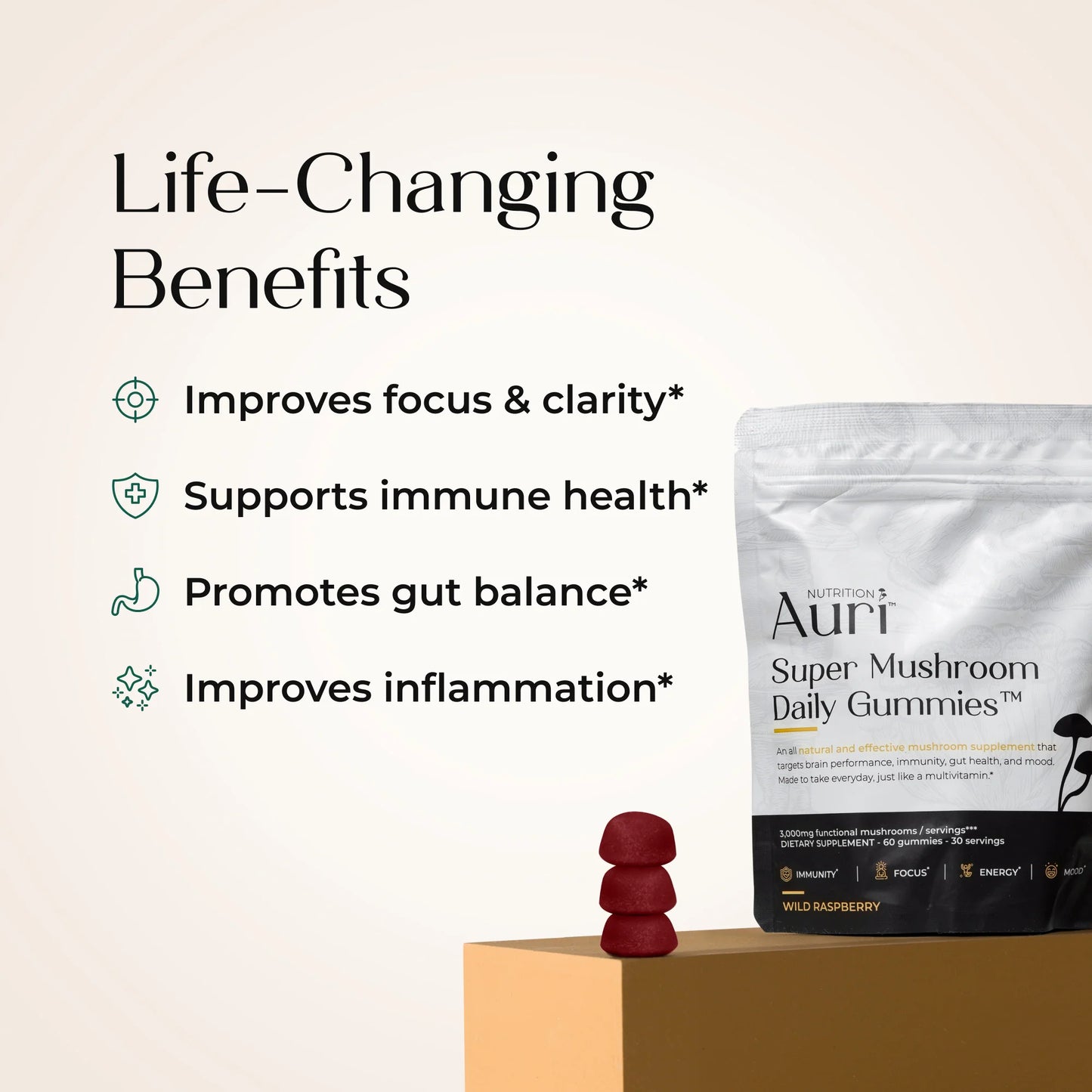 Super Mushroom Daily Gummies®