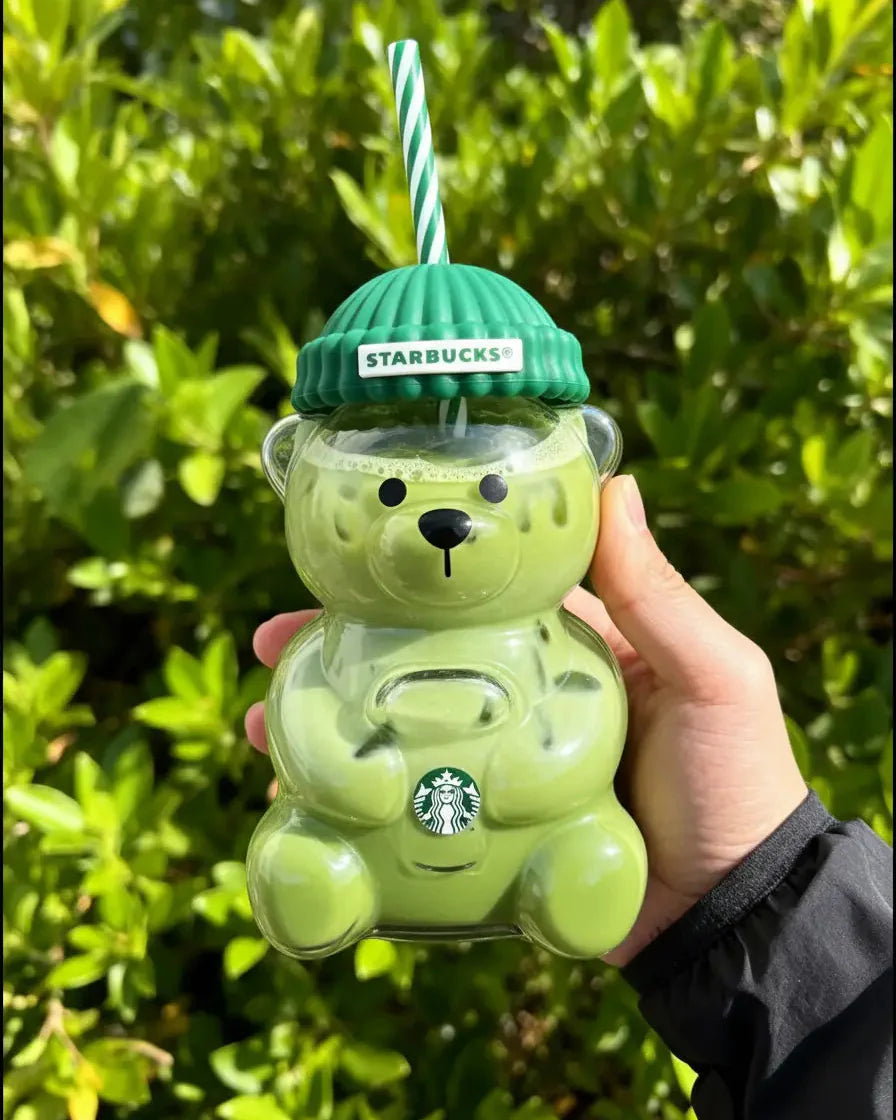 The Bearista Cup,Authentic Limited Edition Bearista Bear Glass Cup Holiday
