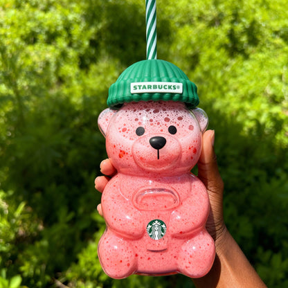 🎁 The Bearista Cup,Authentic Limited Edition Bearista Bear Glass Cup Holiday (100% off)