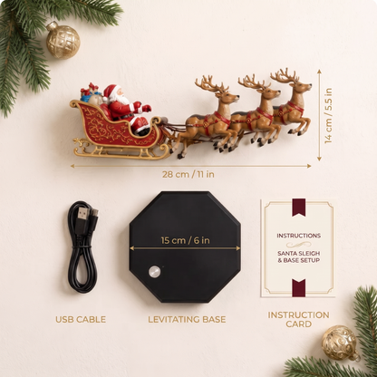 Santa Glide™ - Christmas Levitating Sleigh Centerpiece