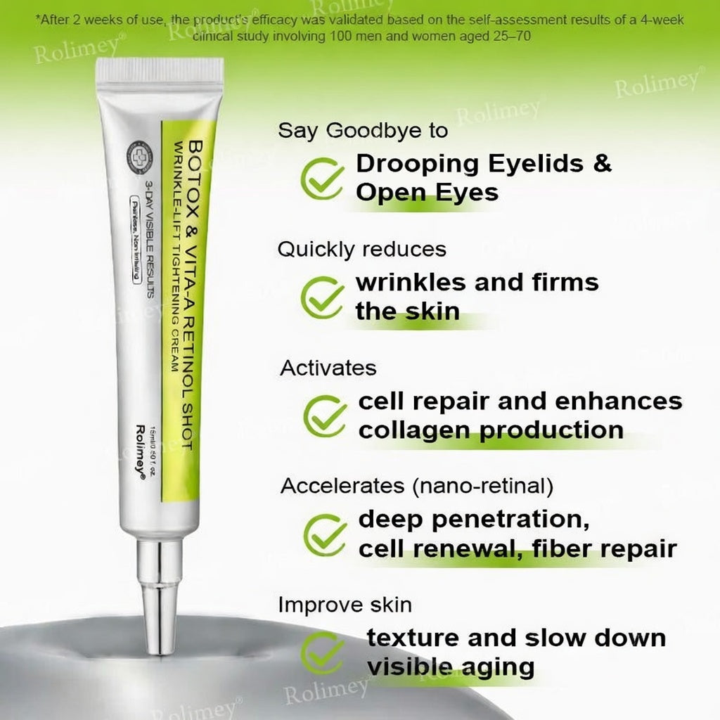Rolimey Botox & Vita A Retinol Shot Wrinkle-Lift Tightening cream