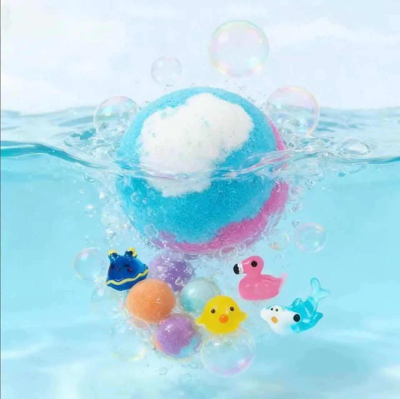 Kids Surprise Bath Bomb Set – Fun Colors & Hidden Toys