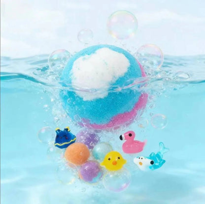 Kids Surprise Bath Bomb Set – Fun Colors & Hidden Toys