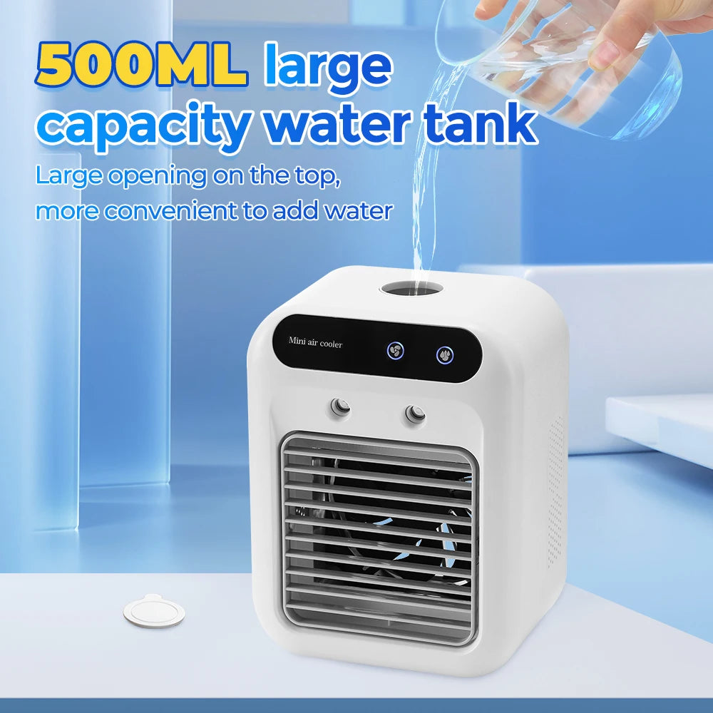 Portable Mini Air Cooler for Bedroom, Office & Camping