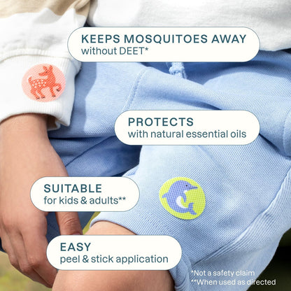Gentle Natural Bug Repellent Stickers for Home & Outdoor
