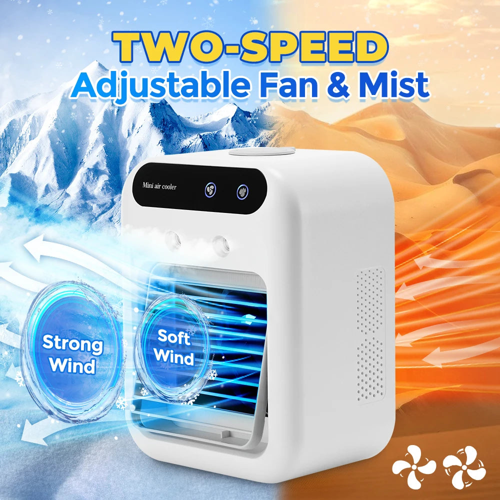 Portable Mini Air Cooler for Bedroom, Office & Camping