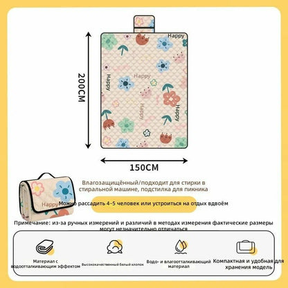 Large Waterproof Picnic Blanket – Foldable Outdoor Mat