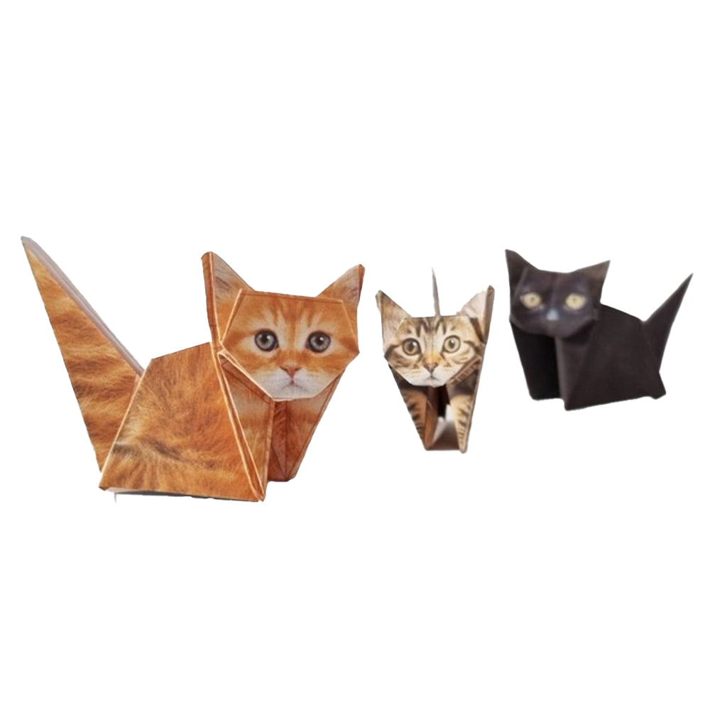 Modelli 3D di cani e gatti in carta: regali artistici di animali in origami realizzati a mano