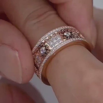 Mindfulness Spinning Ring – Relieve Stress with a Handmade 3D Fidget Band