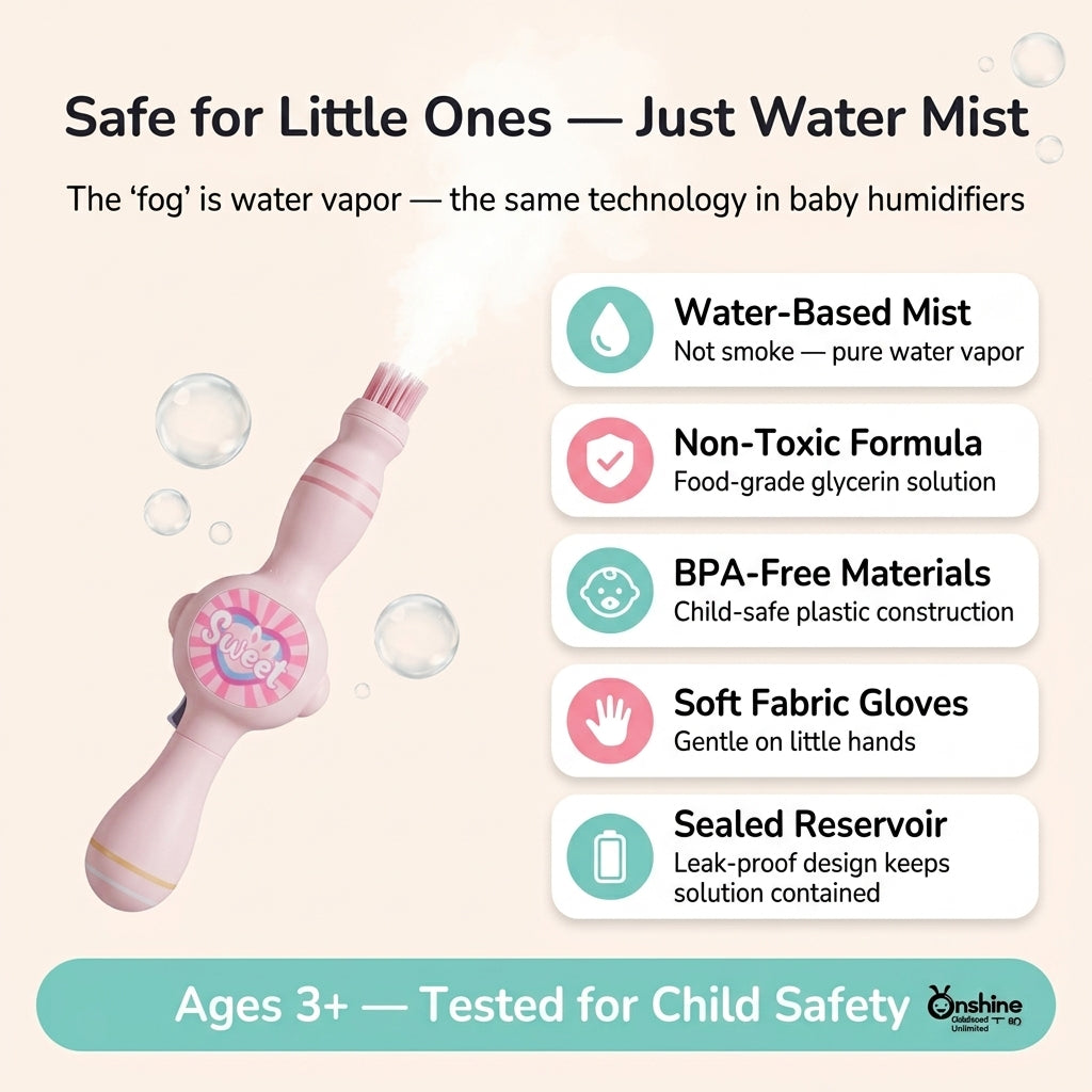 Magic Fog Bubble Machine – Elastic Bubble Wand with Smoke Effects for Kids & Parties